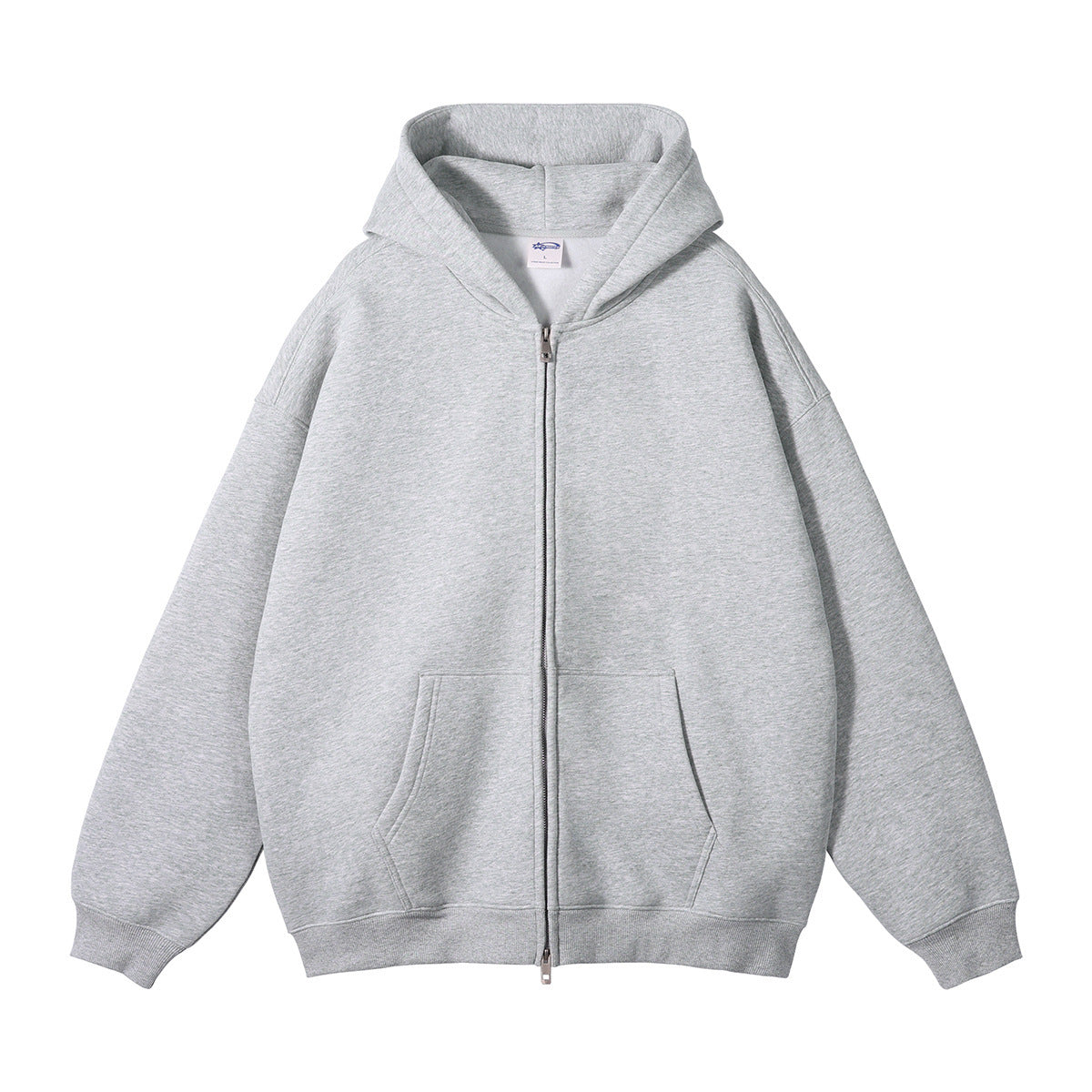 Zippered men's hoodie