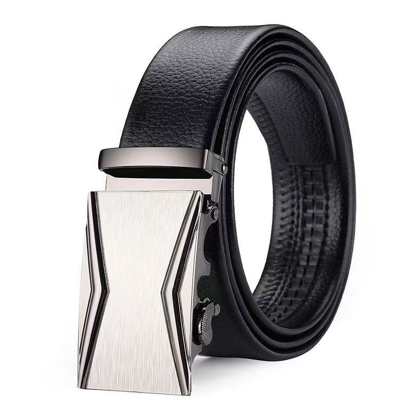 Mens Automatic Buckle Imitation Leather Belt