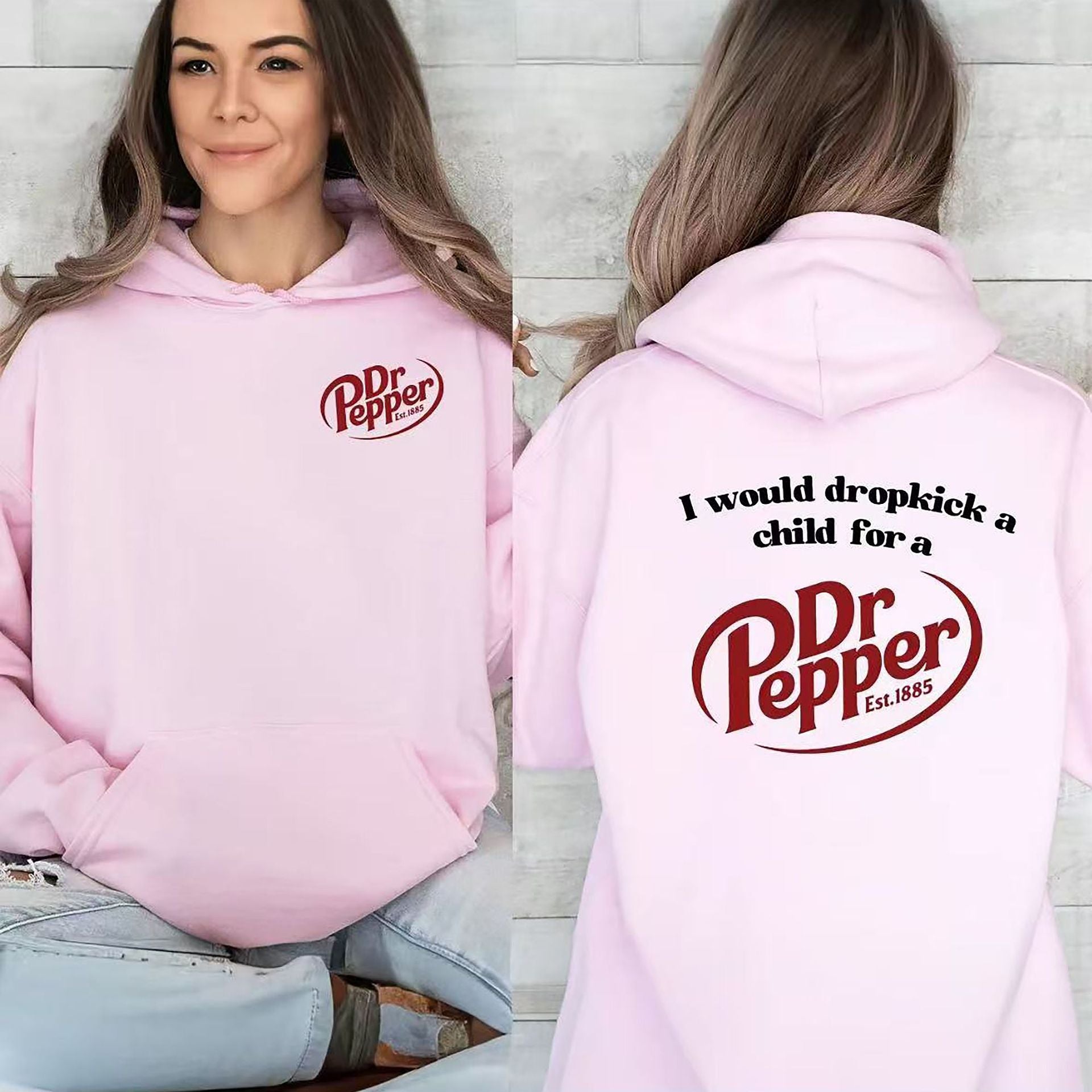 Letter Print Hoodie Casual Versatile Jacket