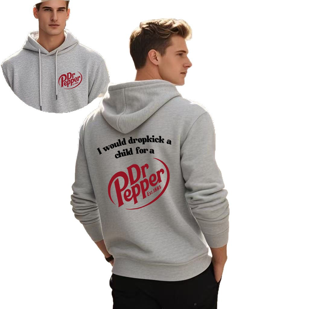 Letter Print Hoodie Casual Versatile Jacket