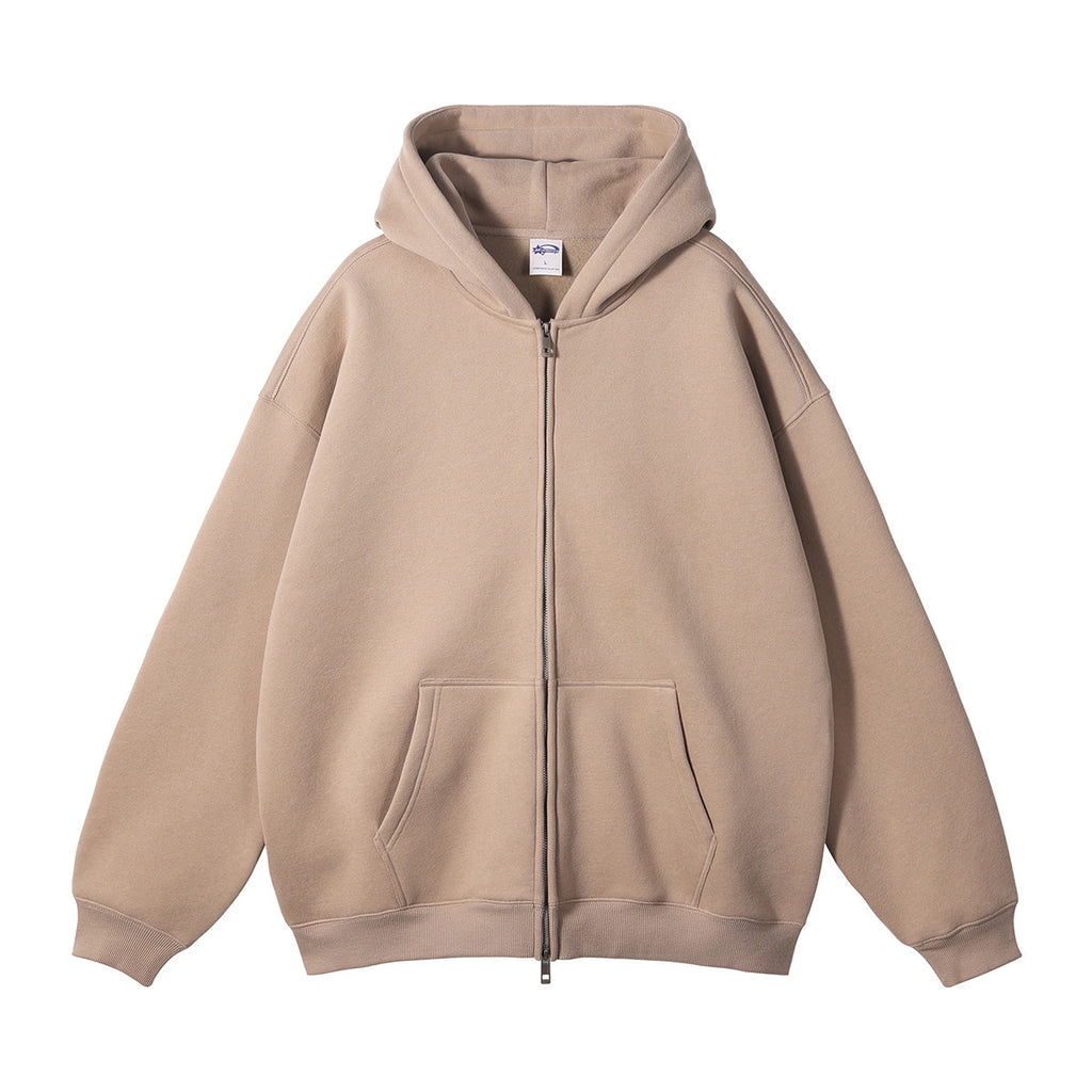 Zippered men's hoodie