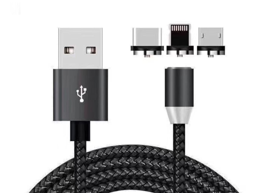 Android/ Iphone Type c Three-in-One Magnetic Suction Head Charging Cable