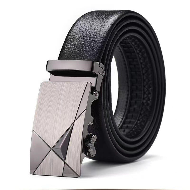 Mens Automatic Buckle Imitation Leather Belt