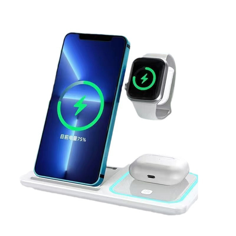 Multi-Functional Magnetic Folding Three-In-One Wireless Charger