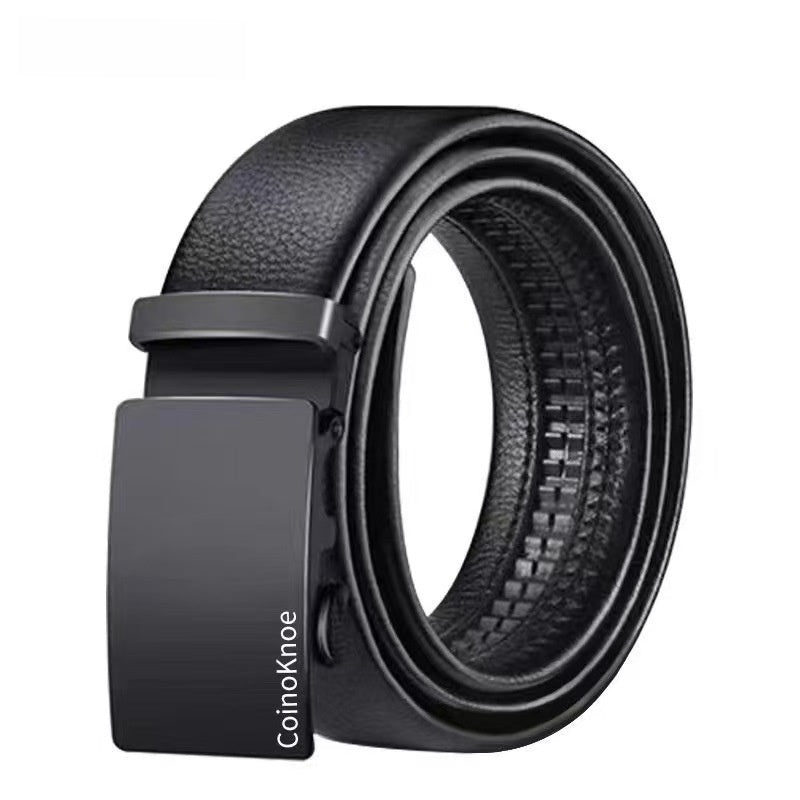 Mens Automatic Buckle Imitation Leather Belt