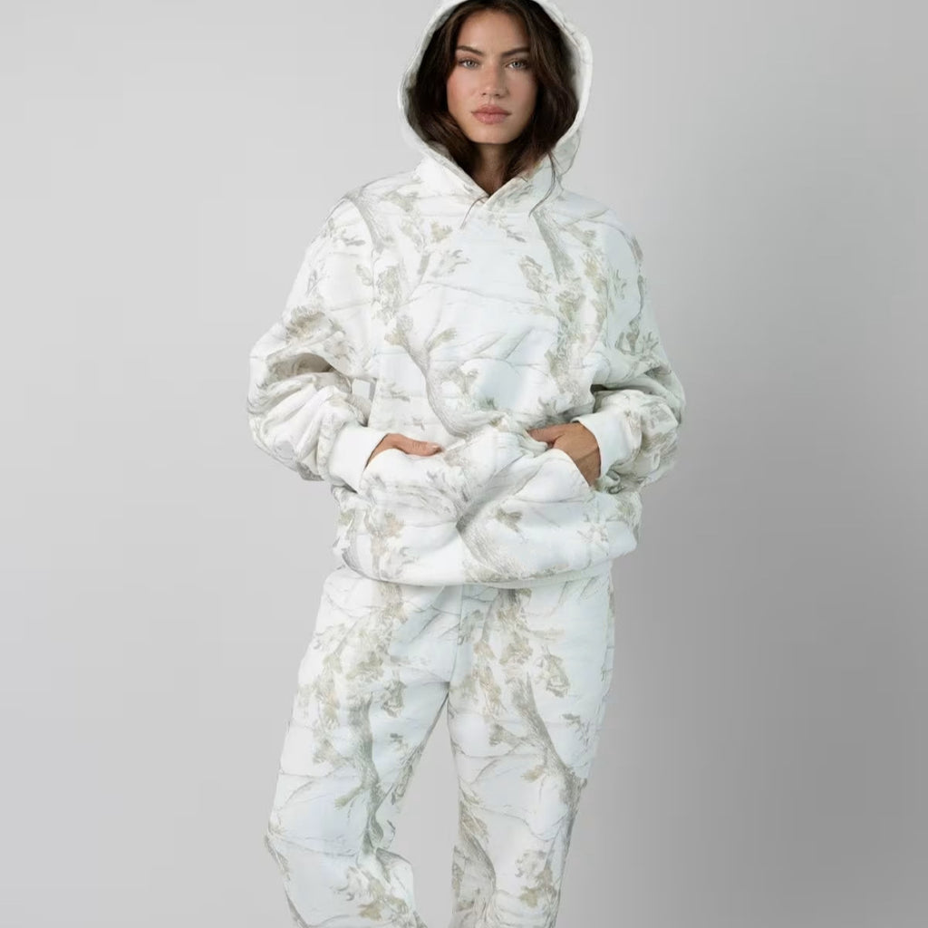 3D Digital Print Fleece Hoodie & Pants Set