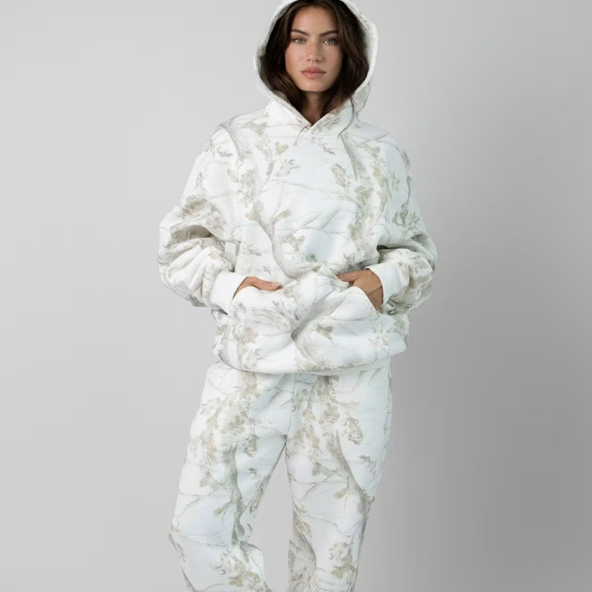 3D Digital Print Fleece Hoodie & Pants Set