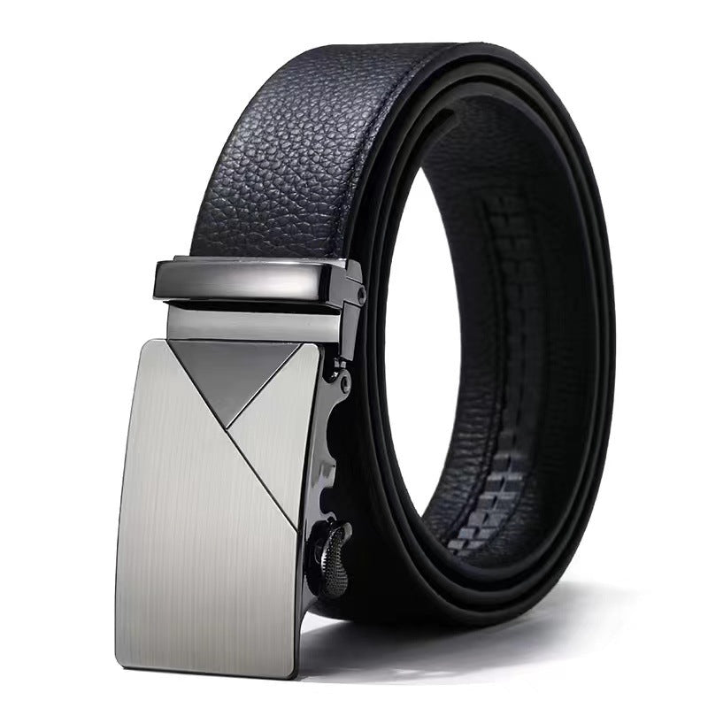 Mens Automatic Buckle Imitation Leather Belt