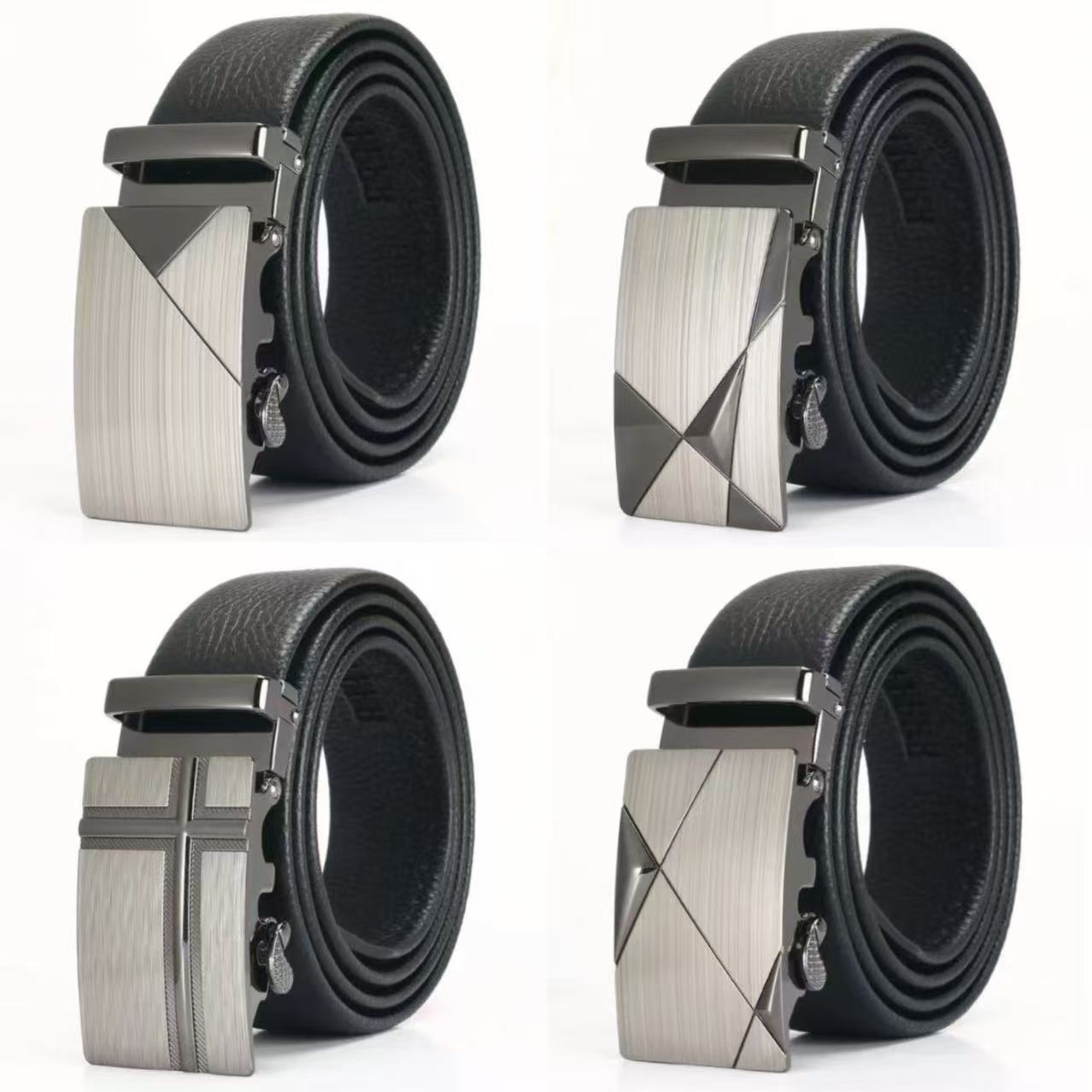 Mens Automatic Buckle Imitation Leather Belt