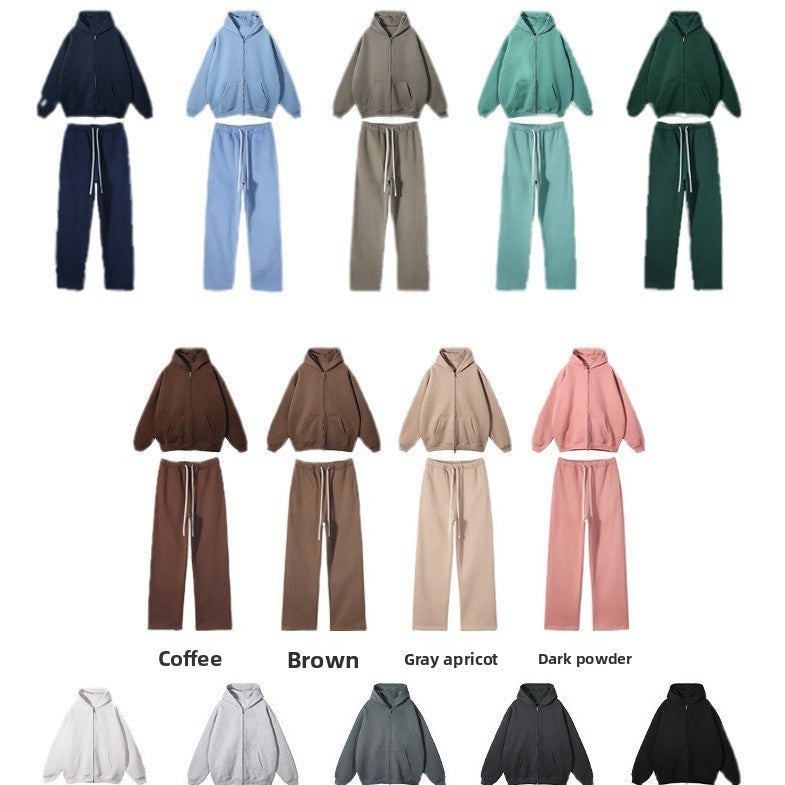 Zippered men's hoodie
