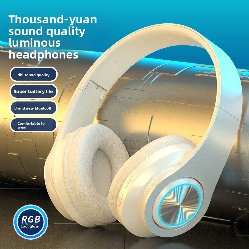 LED Bluetooth Headphones with Deep Bass