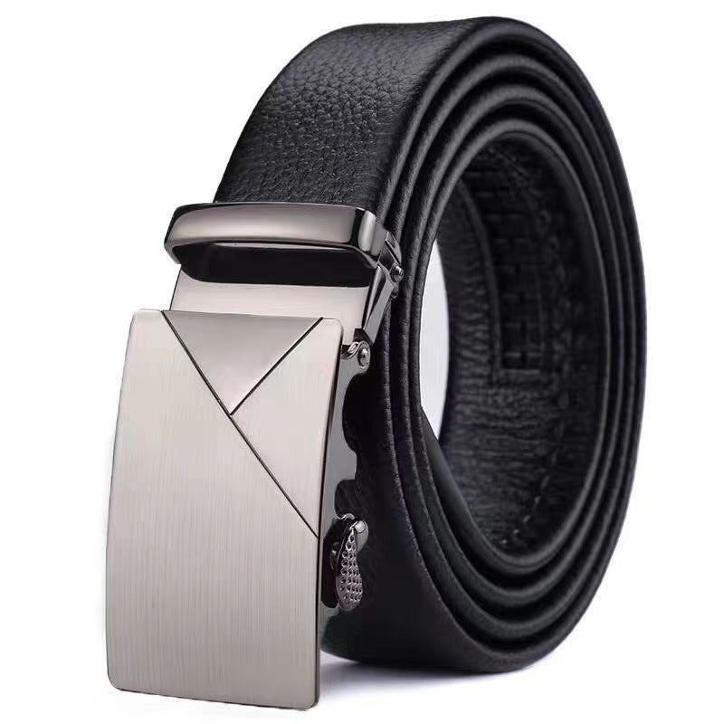 Mens Automatic Buckle Imitation Leather Belt