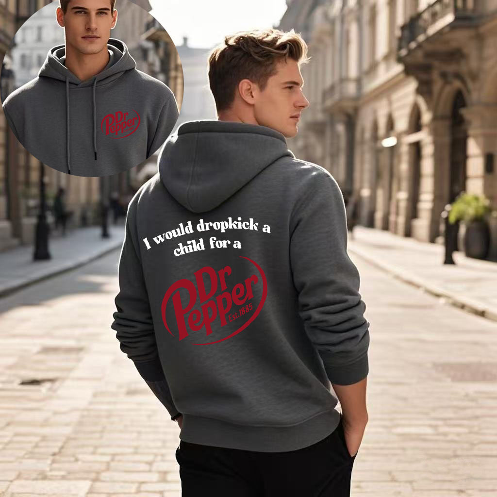 Letter Print Hoodie Casual Versatile Jacket