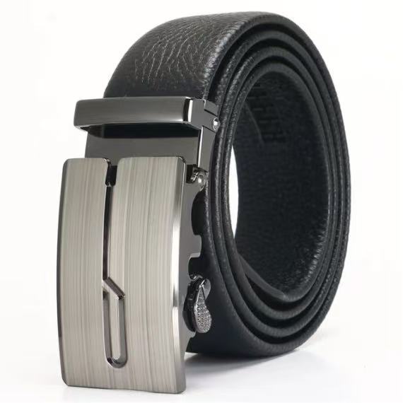Mens Automatic Buckle Imitation Leather Belt