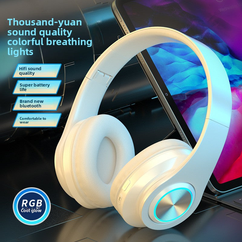 LED Bluetooth Headphones with Deep Bass